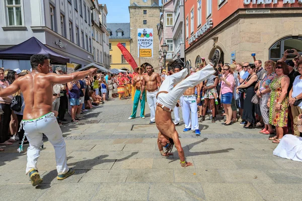 The capoeira dancer — Stock Photo, Image