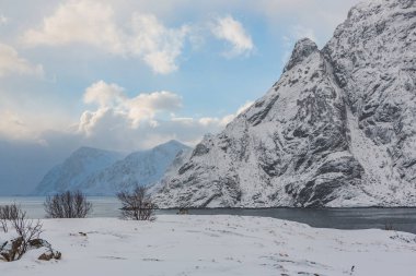 Lofoten Adaları 'nın batı ucu.