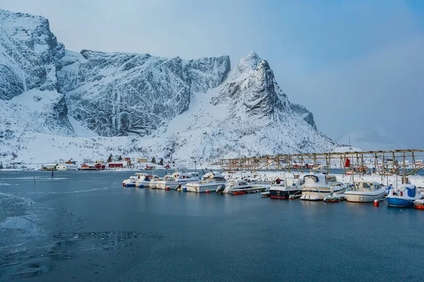 Reine falu Lofoten-szigetek — Stock Fotó