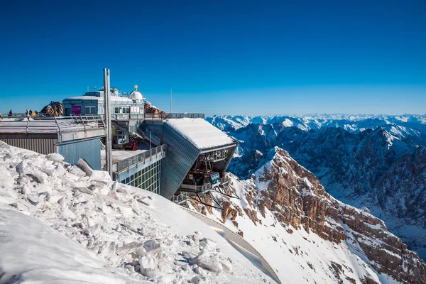 Lyžařské oblasti Zugspitze — Stock fotografie