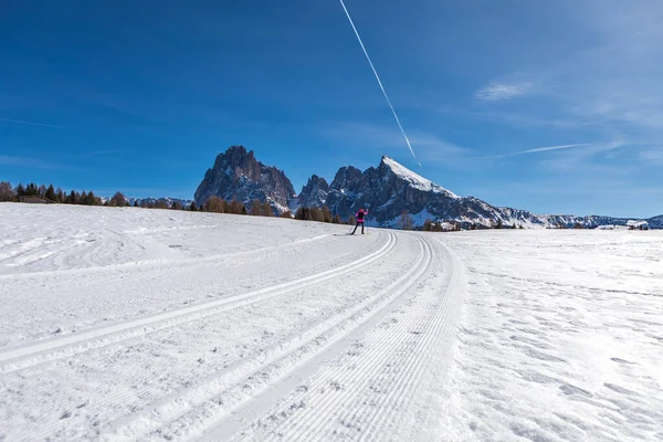 Het skigebied Groeden — Stockfoto