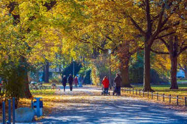 NUREMBERG, GERMANY - CIRCA OCTOBER, 2016: The city park alias Stadtpark in Nuremberg at fall, Germany