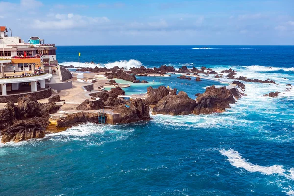 Porto Moniz Île Madeira Portugal Oktober 2014 Piscines Naturelles Porto — Photo