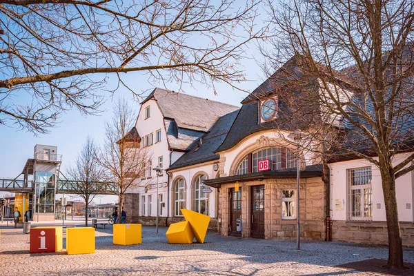 Sonneberg Germany Circa March 2019 Railway Station Sonneberg Town Thuringia — Stock Photo, Image
