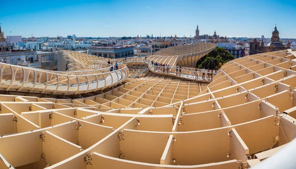 Sevilla Espanha Circa Outubro 2019 Metropol Parasol Sevilla Andaluzia Espanha — Fotografia de Stock