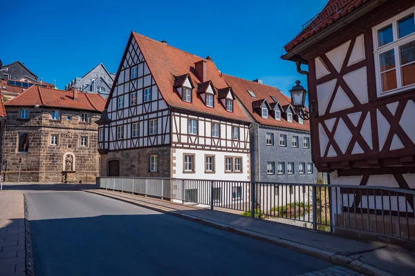 Kronach Germania Circa Aprile 2019 Paesaggio Urbano Kronach Con Fiume — Foto Stock