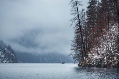 Koenigssee Gölü ve Berchtesgadener Toprakları, Alpler Almanya, Avrupa