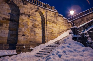 Gece sahnelerinde Almanya'da şube Coburg şehrin