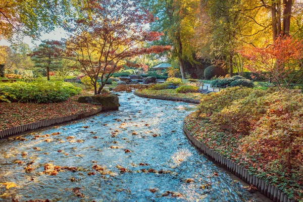 Японский Сад Европейском Саду Аугсбурге Германия — стоковое фото