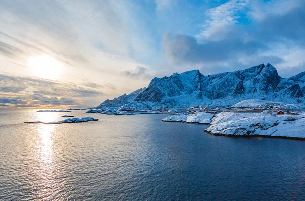 Aldeia Pescadores Hamnoy Ilhas Lofoten Noruega — Fotografia de Stock