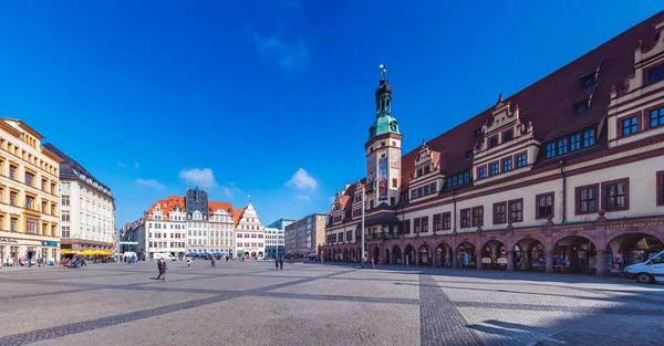 Leipzig Duitsland Circa Maart 2018 Markplatz Van Leipzig Duitsland — Stockfoto