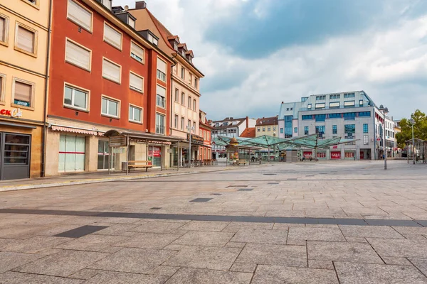 Schweinfurt Alemania Circa Agosto 2018 Plaza Rossmarkt Paisaje Urbano Schweinfurt — Foto de Stock