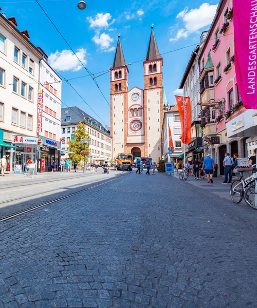 Wuerzburg Germany Circa August 2018 Wuerzburg Cathedral Alias Wuerzburger Dom — Stock Photo, Image