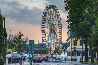 Coburg, Almanya - Coburg, Bavyera, Almanya 'da Coburger Vogelschiessen festivali, Temmuz 2019