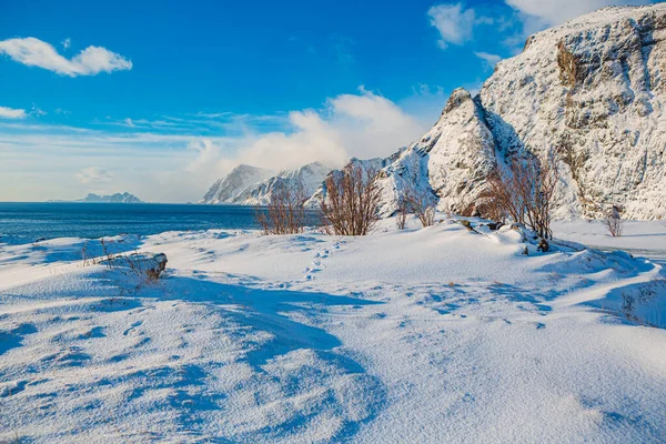 Das Westliche Ende Der Lofoten Inseln Der Nähe Eines Lofoten — Stockfoto