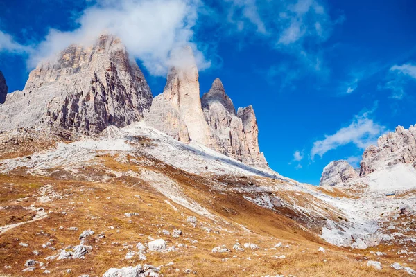 Région Drei Zinnen Automne Dans Les Alpes Dolomites Italie — Photo