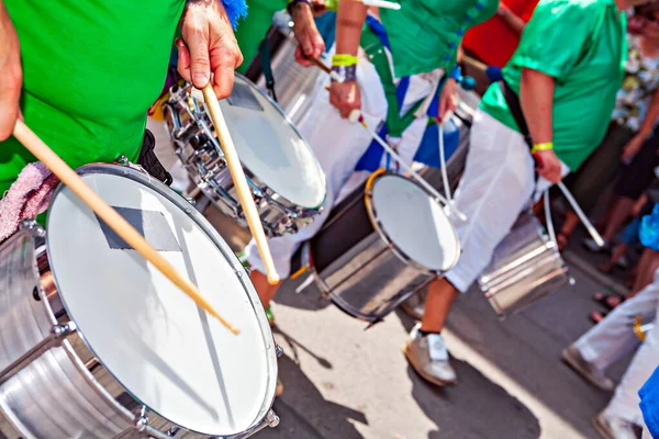 Samba Müzisyenleri Almanya Nın Coburg Kentinde Düzenlenen Yıllık Samba Festivaline — Stok fotoğraf