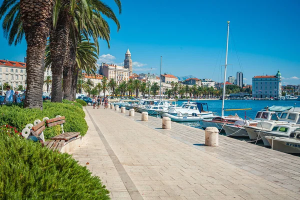 Split Croatia Circa September 2010 Haven Van Split Stad Aan — Stockfoto