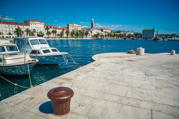 Διαχωρισμοσ Κροατια Circa Σεπτεμβριοσ 2010 Λιμάνι Της Πόλης Σπλιτ Στην — Φωτογραφία Αρχείου