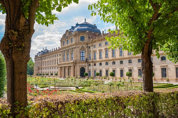 Wuerzburg Bavaria Germany Circa August 2009 Wuerzburg Residence Court Gardens — Stock Photo, Image