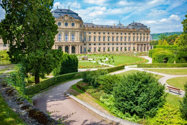 Wuerzburg Bavaria Germany Circa August 2009 Wuerzburg Residence Court Gardens — Stock Photo, Image