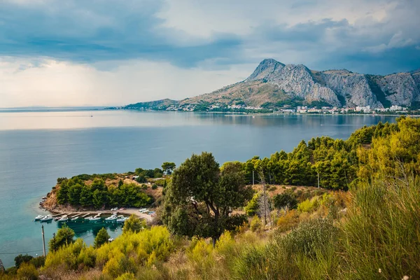 Adriatische Kust Bij Split Kroatië — Stockfoto