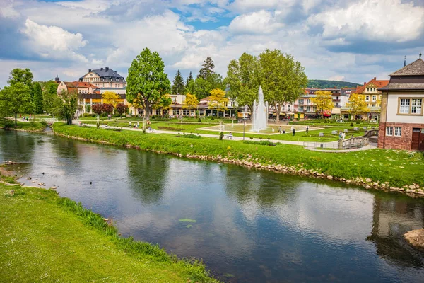 Zły Kissingen Niemcy Circa Maj 2020 Krajobraz Miejski Bad Kissingen — Zdjęcie stockowe