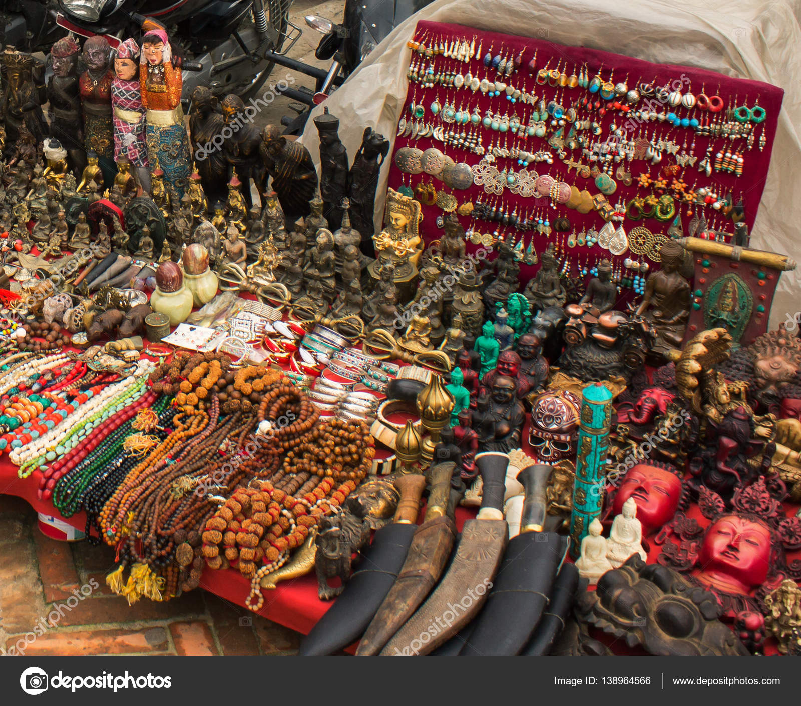 Indian souvenirs at market Stock Photo sviriden 138964566 Indian souvenirs at market Stock Photo sviriden 138964566