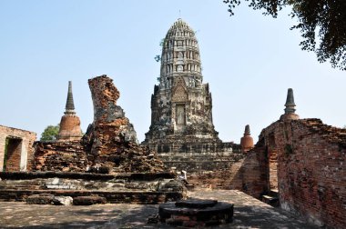 Ayutthaya tapınaklar Ayutthaya, Tayland 13.01.2010 tarihinde alınan,