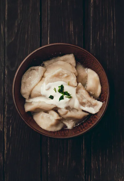 Smakelijke Ukranian pierogi — Stockfoto