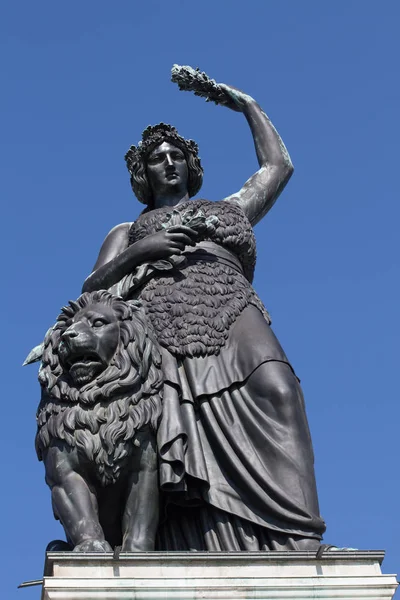 Estátua da Baviera em Munique — Fotografia de Stock