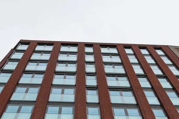 Ámsterdam Países Bajos Noviembre 2019 Perspectiva Del Nuevo Edificio Rojo —  Fotos de Stock