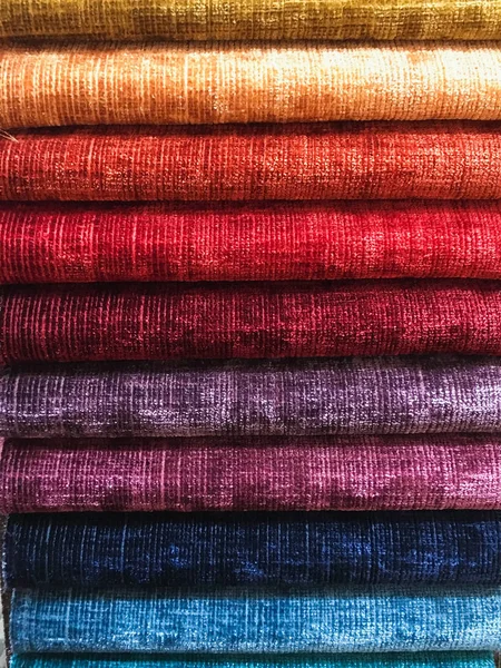 Sélection de couleurs de tissu — Photo