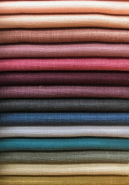 Sélection de couleurs de tissu — Photo