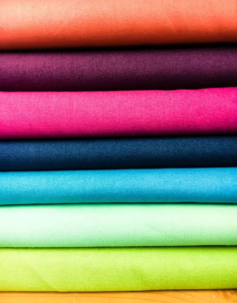 Colorful fabrics selection — Stock Photo, Image