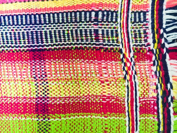 Colorful woven rug — Stock Photo, Image