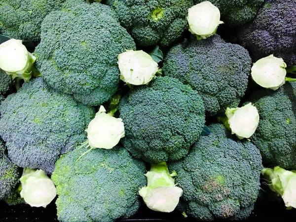 Färsk broccoli bakgrund — Stockfoto