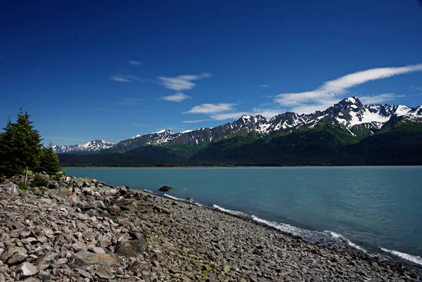 Zmartwychwstanie Bay w pobliżu Seward Alaska — Zdjęcie stockowe