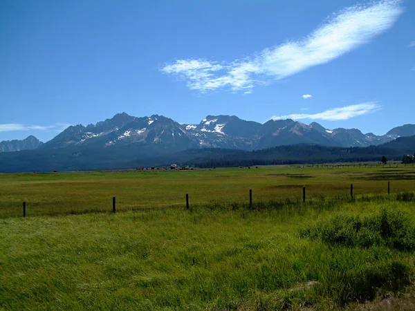 Vi montañas Sawtooth de Idaho — Foto de Stock