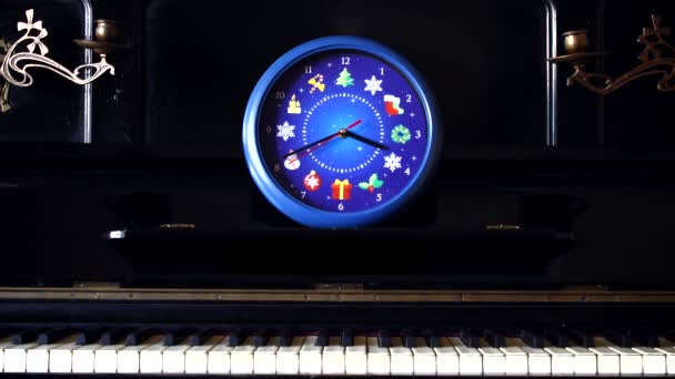 Χριστούγεννα ρολόι Time Lapse — Αρχείο Βίντεο