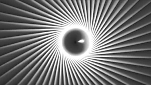 3d 抽象金属隧道 — 图库视频影像