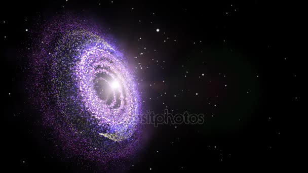 Galáxia roxa Versão 3 — Vídeo de Stock