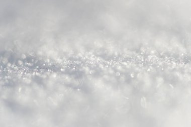 Kar arka plan - seçici odak, kopya alanı