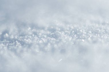 Kar arka plan - seçici odak, kopya alanı