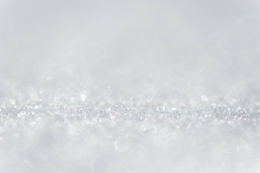 Kar arka plan - seçici odak, kopya alanı