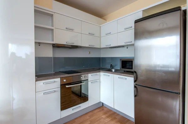 Interior dapur putih modern — Stok Foto