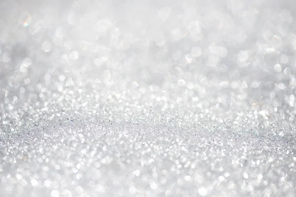 Kar arka plan bokeh - sığ odak, metin için yer