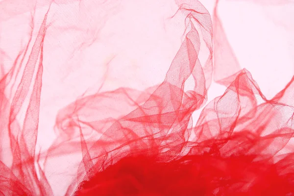 Tulle rouge fond de tissu . — Photo