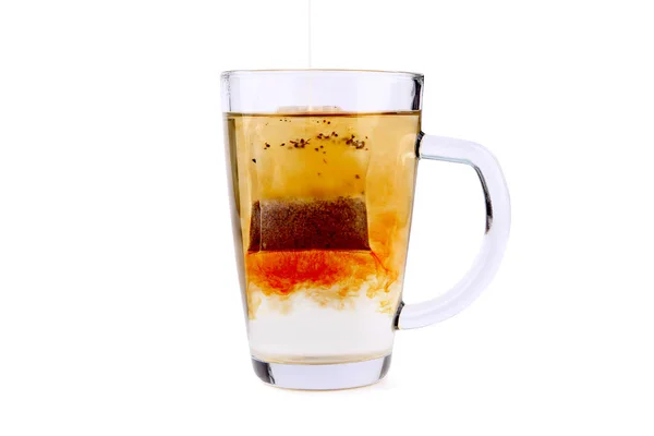 Šálek čaje s sáček čaje. — Stock fotografie