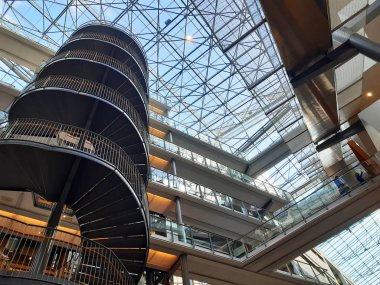 Oslo, Norveç 4 Ekim 2019: Bi Norveç İşletme Fakültesi. Norveç İşletme Fakültesi giriş ve lobisi 